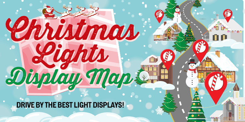 Christmas Lights Display Map